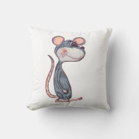 Diseño de personaje de ratón de dibujos animados d