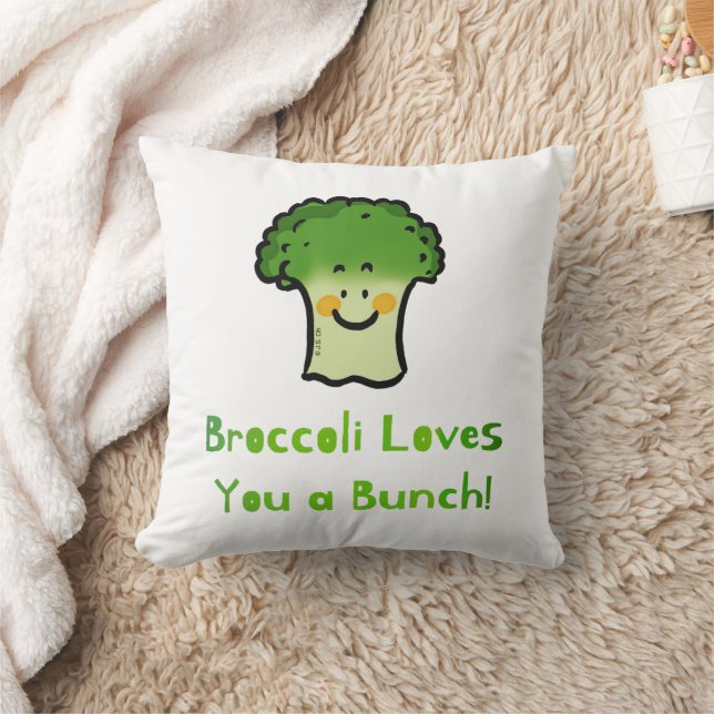 Cojín Decorativo Diseño de Personalizado Cute Broccoli Pun (Manta)