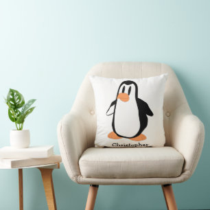 Cojín Decorativo Diseño de pingüino personalizado