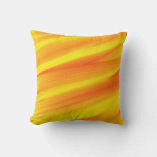 Cojín Decorativo Diseño de pintura amarilla y Naranja