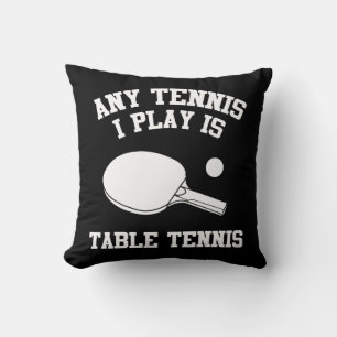 Cojín Decorativo Diseño De Pistas De Tenis De Mesa Fun Para Jugador