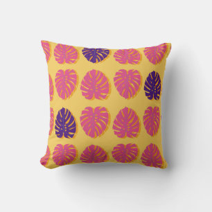 Cojín Decorativo Diseño de plantas tropicales sin foco Monstera Haw