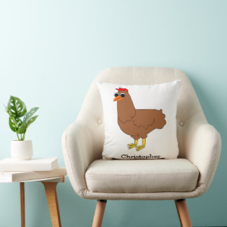 Cojín Decorativo Diseño de Pollo Personalizado