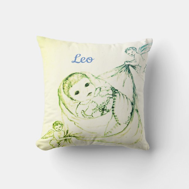 Cojín Decorativo Diseño de recién nacido Boy (Anverso)