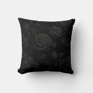 Cojín Decorativo Diseño de Rosa Oscura
