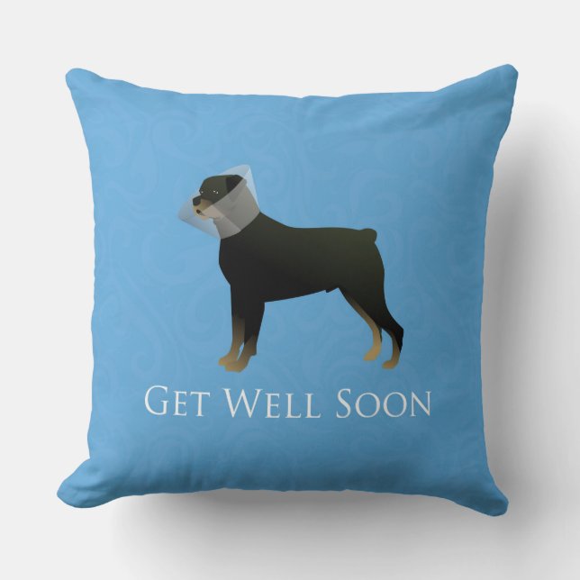 Cojín Decorativo Diseño de Rottweiler (Anverso)