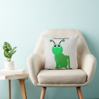 Cojín Decorativo Diseño de saltamontes personalizado