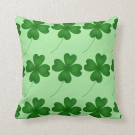 Cojín Decorativo Diseño de shamrock lujoso
