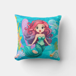 Cojín Decorativo Diseño de sirena mística