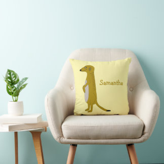 Cojín Decorativo Diseño de suricata personalizado