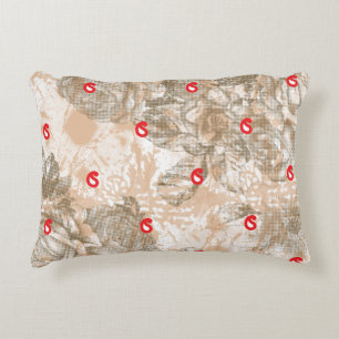 Cojín Decorativo Diseño de tejidos orgánicos con patrones florales 