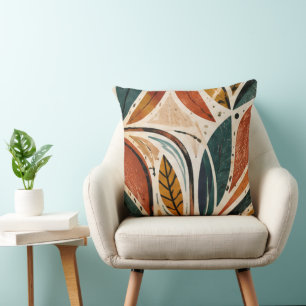 Cojín Decorativo Diseño de tierras boscosas ojibwe del este de Tier