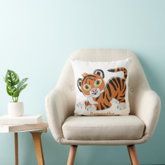 Cojín Decorativo Diseño de tigre personalizado