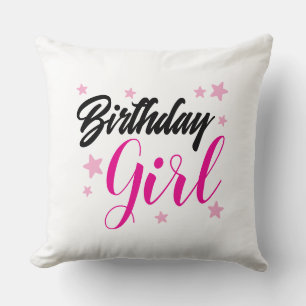 Cojín Decorativo Diseño de tipografía para cumpleaños   Cumpleaños 