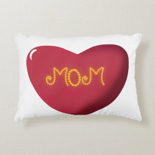 Cojín Decorativo Diseño de tipografía para mamá, arte de texto de c