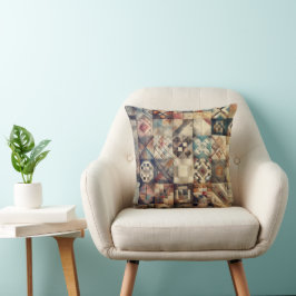 Cojín Decorativo Diseño de trama de mosaico