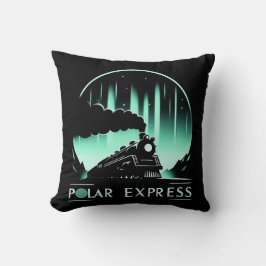 Cojín Decorativo Diseño de tren Polar Express elegante