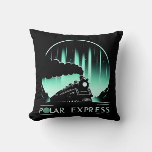 Cojín Decorativo Diseño de tren Polar Express elegante