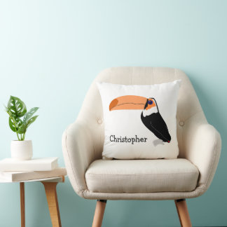 Cojín Decorativo Diseño de Tucán Personalizado