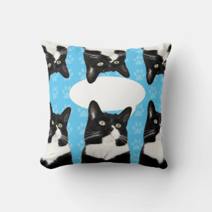 Cojín Decorativo Diseño de un gato divertidísimo de tres formas cúr