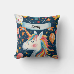 Cojín Decorativo Diseño de unicornio para niños
