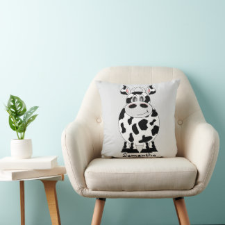 Cojín Decorativo Diseño de vaca personalizado
