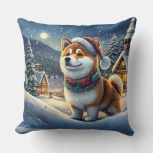 Cojín Decorativo Diseño de vacaciones en Shiba Inu por Rich AMeN Gi