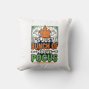 Cojín Decorativo diseño de vector de cita de Halloween Hocus Pocus_