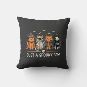 Cojín Decorativo Diseño de vector de disfraz de gato de Halloween S