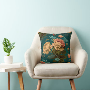 COJÍN DECORATIVO DISEÑO DE VINTAJE FLORAL