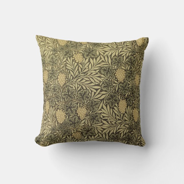 Cojín Decorativo Diseño de William Morris #12 (Anverso)