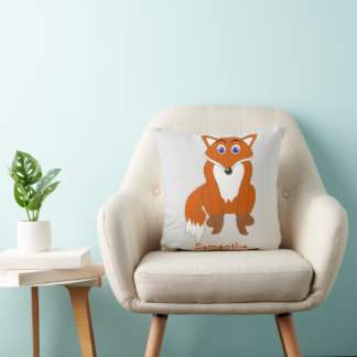 Cojín Decorativo Diseño de zorro personalizado