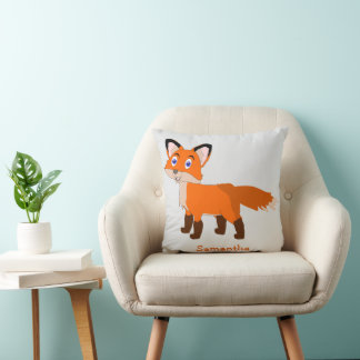 Cojín Decorativo Diseño de zorro personalizado