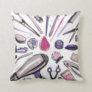 Cojín Decorativo Diseño del círculo del maquillaje