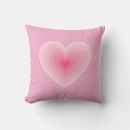 Cojín Decorativo Diseño del corazón rosado Pastel - Símbolo de amor