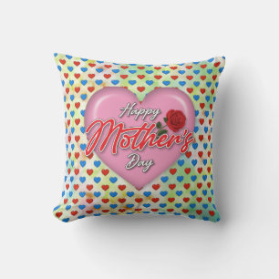 Cojín Decorativo Diseño del Día de la Madre con mucha elegancia