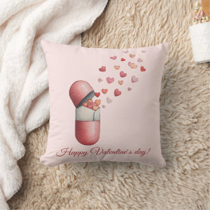 Cojín Decorativo Diseño del Día de San Valentín de Medicina del Amo