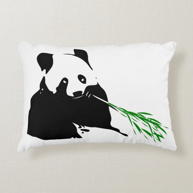Cojín Decorativo Diseño del oso Panda. (Anverso)