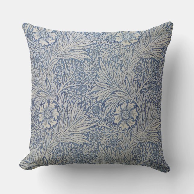 Cojín Decorativo Diseño del papel pintado de la "maravilla", 1875 (Anverso)