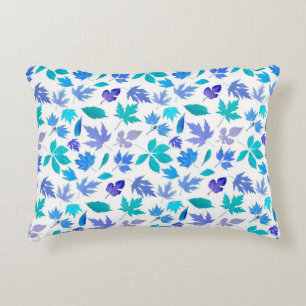 Cojín Decorativo Diseño del patrón Flores Azules Florales-36566