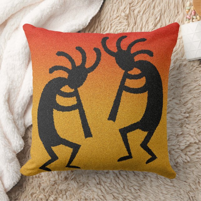 Cojín Decorativo Diseño del Suroeste de Kokopelli Sunset (Manta)