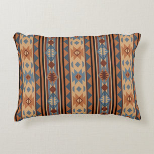 Cojín Decorativo Diseño del Suroeste Patrón Tribal de Adobe Gray Br