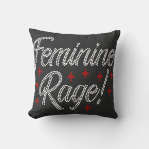 Cojín Decorativo Diseño Diamante de imitación de ira femenina