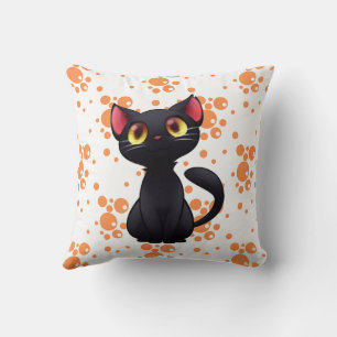 Cojín decorativo "Diseño divertido de gato"