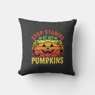 Cojín Decorativo Diseño divertido de Halloween para dejar de mirar