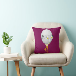 Cojín Decorativo Diseño divertido del personaje de huevo RG y RA