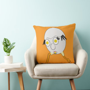 Cojín Decorativo Diseño divertido del personaje de huevo RG y RA