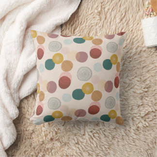 Cojín Decorativo Diseño en círculo de estilo bohemio colorido