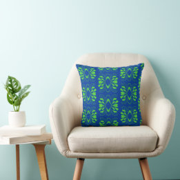 Cojín Decorativo Diseño escandinavo moderno verde azul