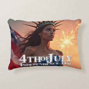 Cojín Decorativo Diseño espléndido del 4 de julio - Fuegos artifici